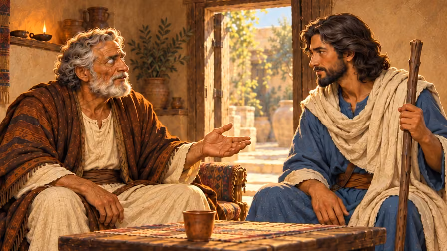 Tobit proposes the daily wage and necessities to the ordinary traveler; no actual coins change hands.